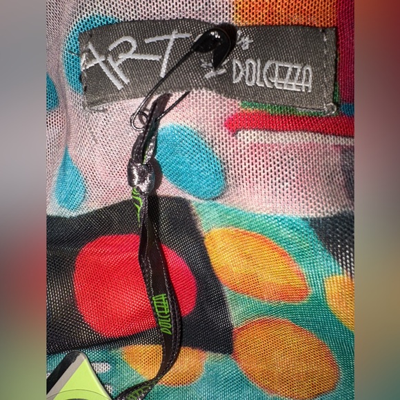 Vibrant Multicolor Button-Up Blouse - Picture 2 of 4